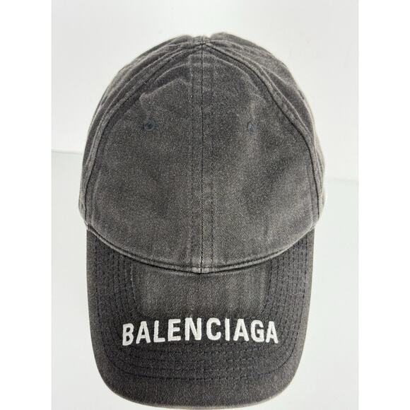 Balenciaga Baseball Cap Black Denim main image 5